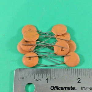 (10 PCS) FARADAY H13F503Z3-YE-1 CAPACITOR 50V 0.05uF +80/-20% Z54 - Picture 1 of 3