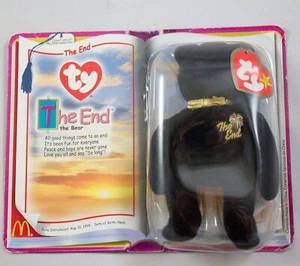 Ty Teenie Beanie Babies The End Bear 1999 McDonalds Y2k Millennium Collection - Picture 1 of 3