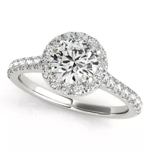 1.15 Ct Lab Created Diamond Engagement Proposal Ring 925 Sterling Silver Size 9 - Picture 1 of 6