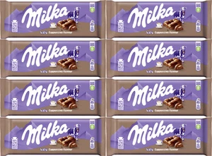 8 MILKA BUBBLY CAPPUCCINO Alpine Milk Chocolate Bars European Sweets 97g 3.42oz - Picture 1 of 7