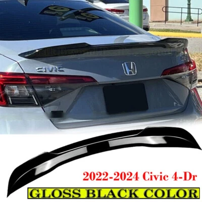 For 2022-2025 Honda Civic Sedan Si Factory M Style Trunk Spoiler Wing High Kick - Изображение 1 из 4