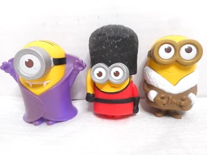 Lote de 3 Cueva de Hielo Vampiro Despicable Me Minion McDonald's Guard No Funcionando USADOS - Imagen 1 de 6