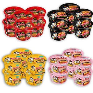 Samyang Buldak Cup Ramen Noodle Carbonara Cheese Original 2x Spicy Flavor 6 PK - Picture 1 of 9