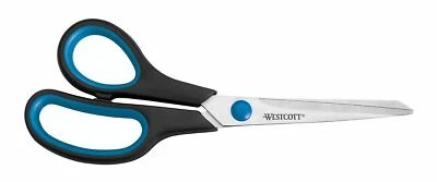 Westcott Scissors Easy Grip 8 Inch Ergonomic Rubber Soft Grip - Image 1 of 2