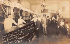 Real Photo Postcard Joe's Drinking Place Bar Saloon in Juarez, Mexico~125040