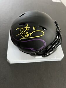 Daunte Culpepper autographed signed Eclipse Mini Helmet Beckett BAS COA Vikings