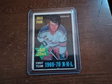 1970-71 OPC BRAD PARK ROOKIE ALL STAR HOCKEY CARD