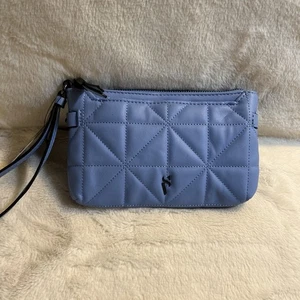 Simply Vera Wang Handgelenktasche Clutch Handtasche Kunstleder Blau Neu Mit Etikett - Bild 1 von 7