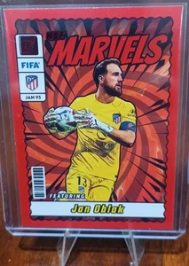 2023-24 Donruss Red Net Marvels #23 Jan Oblak - Picture 1 of 2