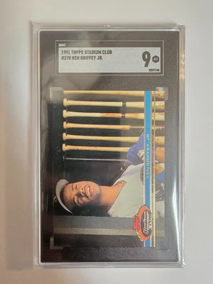 1991 Topps Stadium Club - Ken Griffey Jr #270 SGC 9 - Image 1 of 2