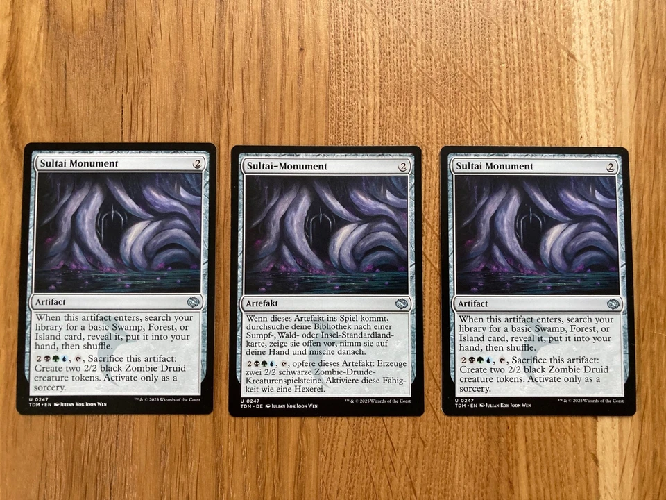 3 x Sultai-Monument, englisch (Near Mint, Uncommon, Tarkir Dragonstrom) - Bild 1 von 3