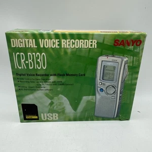 Sanyo ICR-B130 Digital Voice Recorder OPEN BOX Complete! NEVER USED! - Picture 1 of 8