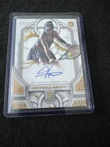 2024 Topps Royalty Victoria Mboko /10 Gold Auto Rc su carta - Foto 1 di 2