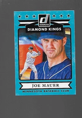 2015  Joe Mauer, Panini Donruss- Diamond Kings - Image 1 of 2
