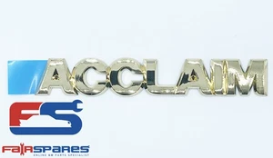 NOS VT VX Genuine GM Holden Commodore Acclaim Gold Boot Lid / Deck Lid Badge New - Picture 1 of 3