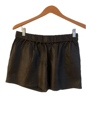 Pantalones Cortos Gold Hawk Piel de Cordero Cuero Real Marrón Suave, Flexible Motociclista Caliente Pequeños Foto 1 de 4