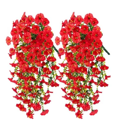 2x Artificial Daisy Hanging Flowers For Outdoors Plants Orchid Flower Home Decor - Image 1 of 4