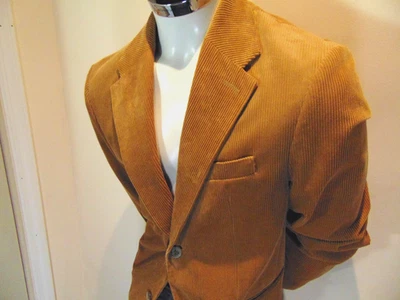 Banana Republic Blazer Mens 42R Vintage Brown Corduroy Suit Jacket Sport Coat - Image 1 of 4