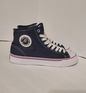 Zapatillas altas PF Flyers Center Hi base postura azul con cordones tallas 8,5 - Imagen 1 de 13