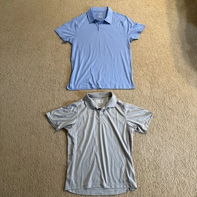 lot of 2 Daniel Hechter new balance Polo blue silver grey NEW mens medium - Image 1 of 4