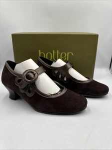 Hotter Valetta Damenschuhe schokoladenfarben/bronzefarben metallic Wildleder Größe 4,5 Standard - Bild 1 von 7