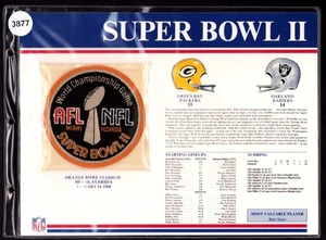 Toppa Willabee Ward NFL Super Bowl II Green Bay Packers & Oakland Raiders 1968 - Foto 1 di 1