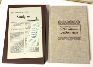 The Moon and Sixpence - The Heritage Press 1919 1941~ Slipcover & Sandglass EXC - Bild 1 von 6
