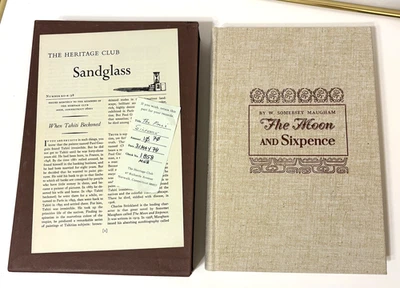 The Moon and Sixpence - The Heritage Press  1919 1941~ Slipcover & Sandglass EXC - Imagem 1 de 4