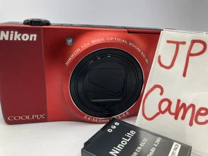 Excellent Nikon COOLPIX S8000 red Digital Camera 14.2 MP 10x Optical Zoom 1892 - Picture 1 of 20
