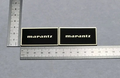 Par Premium de emblema logotipo insignia altavoz estilo imperial Marantz - dorado cepillado Foto 1 de 3