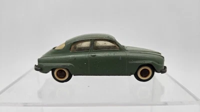 TEKNO (DENMARK) #827 SAAB 96  1:43 Scale Diecast Car Collectible Vtg Green Rare - Image 1 of 4