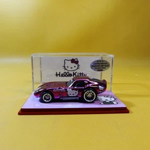 Hot Wheels Shelby Cobra Daytona CHROME HELLO KITTY (WANGSTAR CUSTOM) REAL RIDERS - Picture 1 of 15