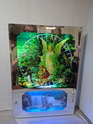 Ángel de la Guarda Movimiento Lámpara de Pared Luz Psicodélica Giratoria Reloj Piezas O Reparación Foto 1 de 4