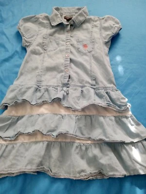 U.S. Polo Assn. Vestido para niña 100 % algodón azul talla 10 Foto 1 de 4