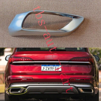 Fit For Audi Q7 Sline 2020-2023 Chorme Left Rear Exhaust pipe Trim Frame - Image 1 of 4