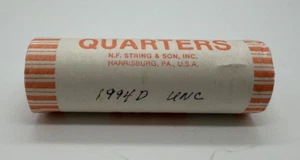 1994 D Washington Quarter BU Roll - "D" Uncirculated - Picture 1 of 3
