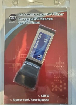 GXT 2 Port ExpressCard SATA II adapter Foto 1 de 4