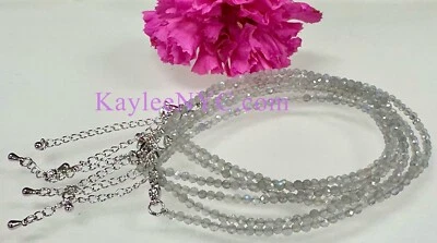 Wholesale Lot 6 Pcs 2mm Natural Labradorite Anklets Crystal Healing Energy - Image 1 of 4