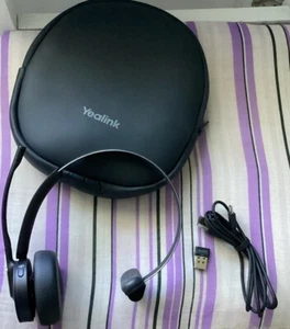 Yealink YHS33 Enhanced Noise Canceling Over-The-Head Style Headset Black New - Zdjęcie 1 z 2
