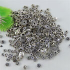 50 Mixed Lots Retro Silver Spacer Beads Alloy For Bracelets DIY Jewellery Crafts