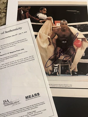 Sugar Ray Leonard SI Signed Sports Illustrated Page Boxing JSA Autographed - Image 1 of 3