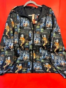 Nickelodeon- Avatar The Last Airbender- PRINT ALL OVER- Full Zip Windbreaker - Picture 1 of 5