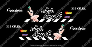 Calcomanía de tobogán acuático para Hot Wheels 1/64 para Chevy Gasser Dark Angel 248 '55 - Imagen 1 de 3