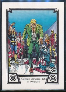 1990 Marvel Captain America Trading Card #19 Captain America #176