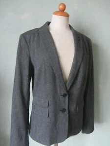 SET Blazer Jacke schwarz grau business schick warm Winter Größe 40 L - Bild 1 von 3