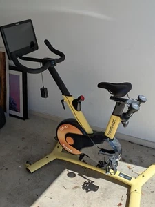 Yellow Stationary Exercise Bike (Freebeat Boom Bike) with huge screen - Picture 1 of 3