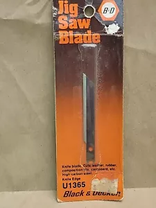 Black Decker Leder Gummi Schneide Messer Schneide Stichsägeblatt U1365 Neu aus altem Lagerbestand - Bild 1 von 7