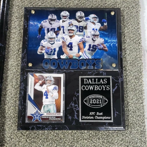 Dallas Cowboys 2021 NFC East Division Champions 8" x 10" Plaque Cover