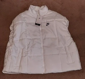 Women Nike Sportswear Classic Puffer Therma-FIT LOOSE Vest White FB7679-100 M - Picture 1 of 5