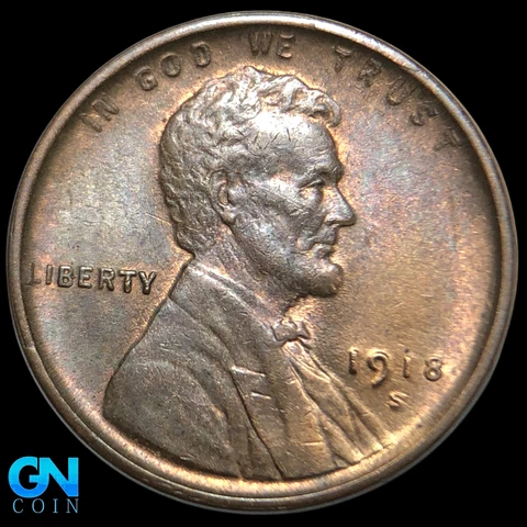 1918 S Lincoln Cent Wheat Penny  #K8906 Cover